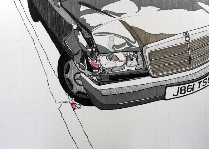 Felt-tip pen on recycled paper, 2005